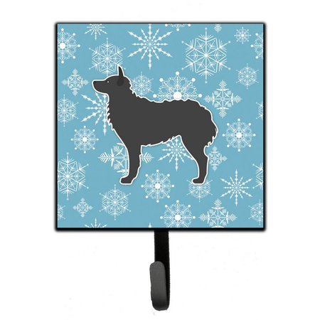 CAROLINES TREASURES Winter Snowflake Croatian Sheepdog Leash or Key Holder BB3521SH4